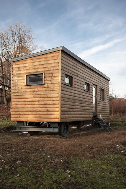 drevený mobilný dom